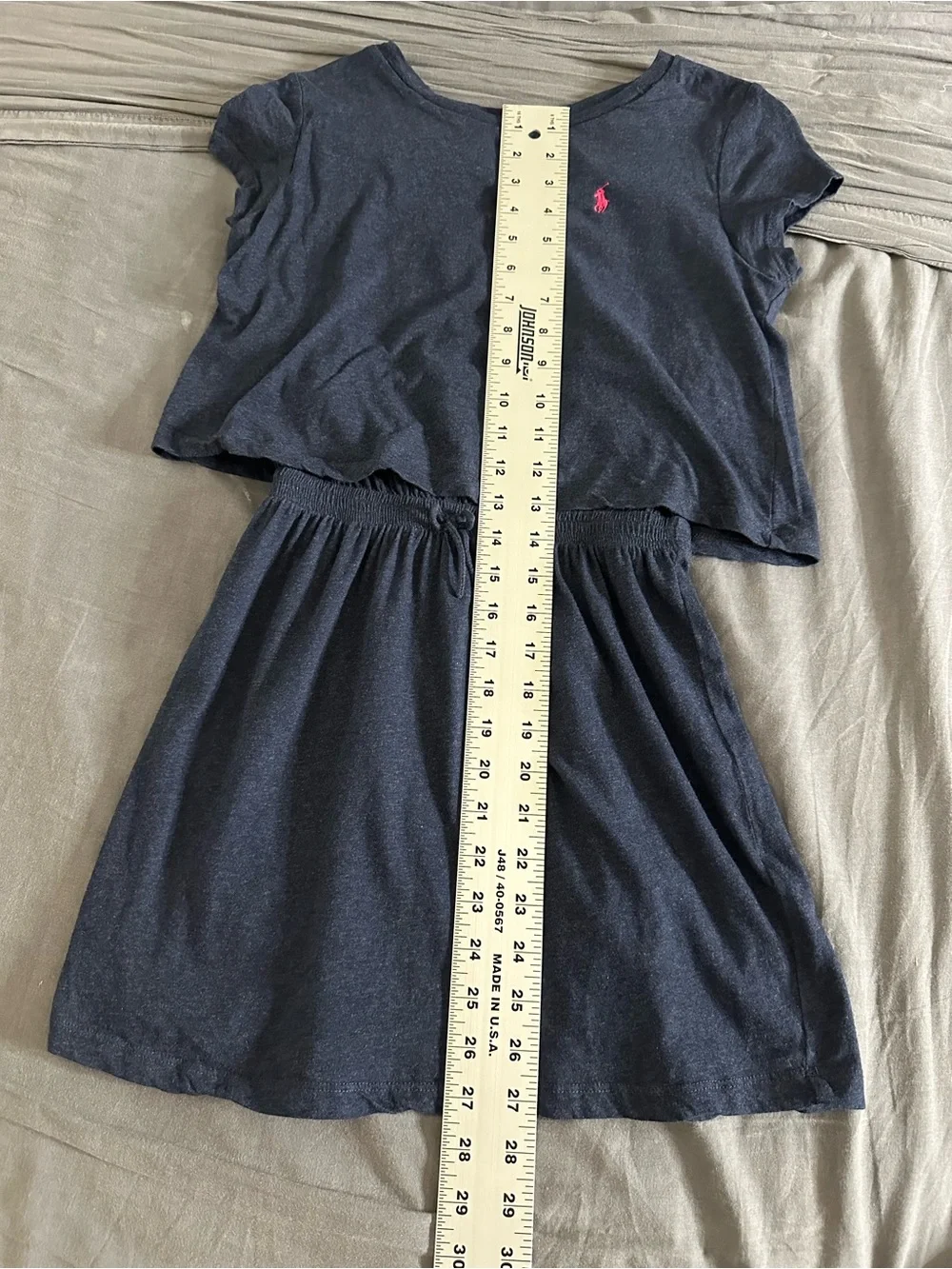 Polo Ralph Lauren girls cotton jersey tee dress embroidered pony on the chest